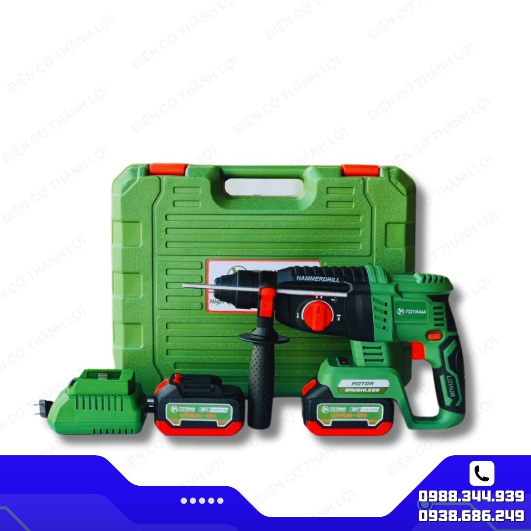 MÁY KHOAN BÊ TÔNG PIN 21V 3CN TOYAMA