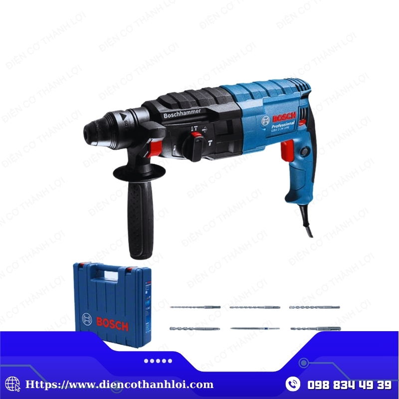 MÁY KHOAN BÚA BOSCH GBH 2-24DRE ( KÈM PHỤ KIỆN )