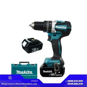 MÁY KHOAN BÚA DÙNG PIN MAKITA DHP484RTE