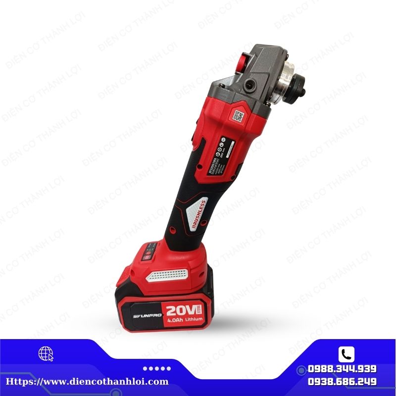 MÁY MÀI GÓC DÙNG PIN SFUNPRO SFD20G100A